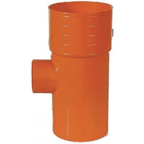Derivazioni 87° ridotte in pvc rosso diam. 100 x 40