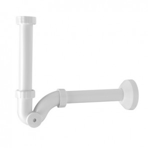 Sifone s in abs bianco per bidet 1"1/4 x D. 32