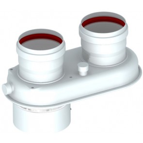 Sdoppiatore monoblocco aspirazione scarico 