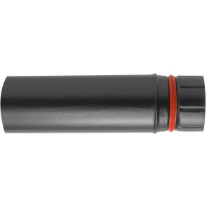 Tubo eco-pellet h 250 mm smaltato nero diam. 80