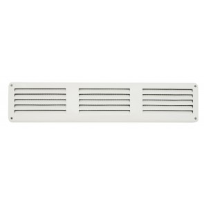 Griglia da sovrapporre in metallo con rete l. 300 x h 60 mm bianco