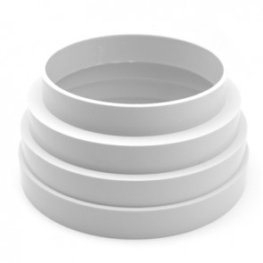 Cono di riduzione mf in abs 100-125mm per tubo non bicchierato 