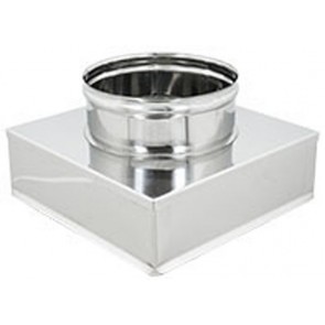 Riduzioni quadre-tonde acciaio inox da 200x200 a 180