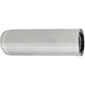 Tubo acciaio inox 316l doppia parete mt 1 diam. 80x130