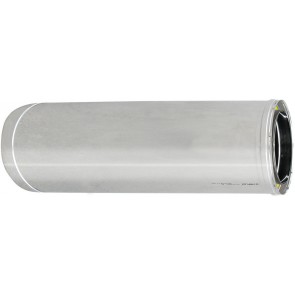 Tubo acciaio inox 316l doppia parete mt 0.50 diam. 100x150