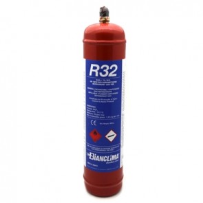 Bombola ricaricabile contenente gas refrigerante r32 1,80 kg