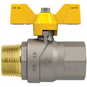 Valvola a sfera gas con farfalla futurgas mf 3/4"